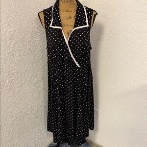 Retro Chic by Torrid  Black and White Polka Dot Midi Dress